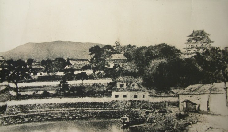 福山城南遠景写真（慶応～明治初期）